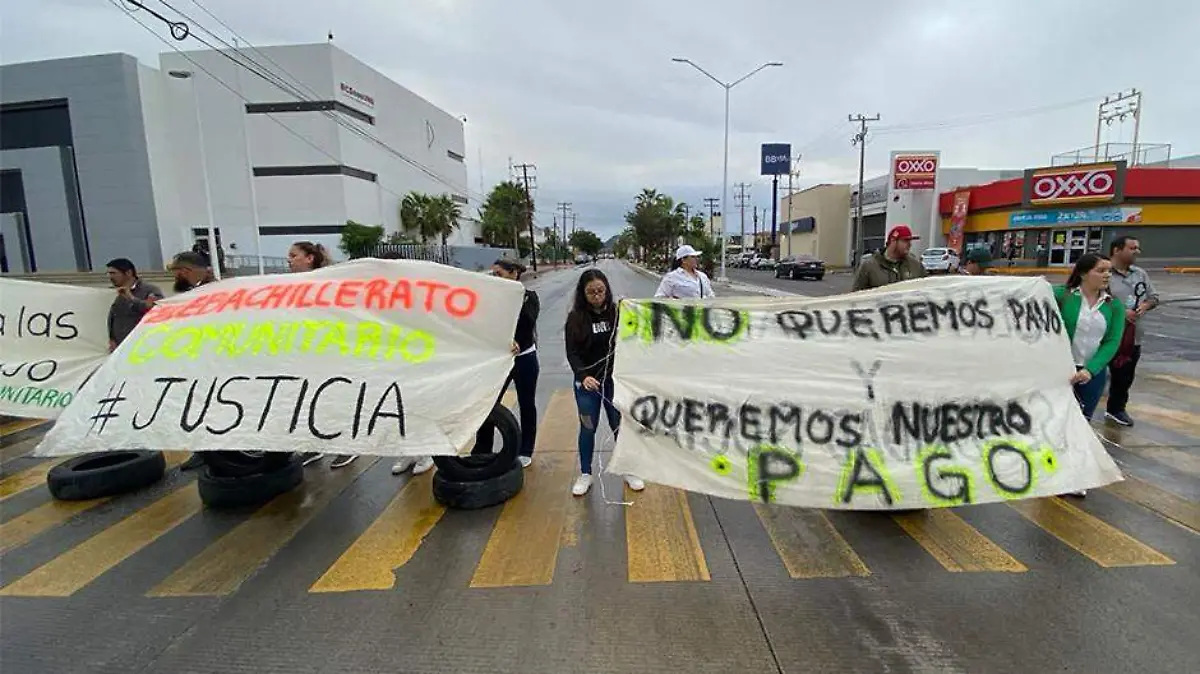 Protestas telbachillerato en la paz 2